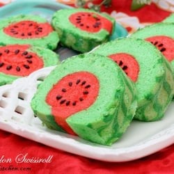 Watermelon Swiss Roll
