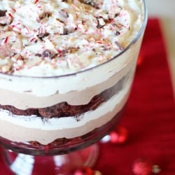 Peppermint Brownie Trifle