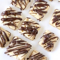 Chocolate Drizzled Shortbread Bites