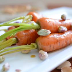 Maple Bourbon Glazed Carrots