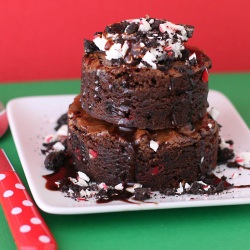Candy Cane Cookie Crunch Brownies
