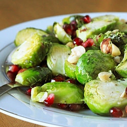 Brussels Sprouts with Pomegranate