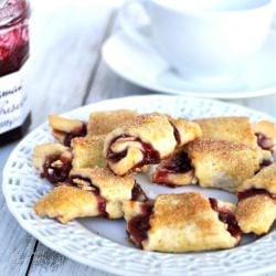 Raspberry + Almond Rugelach