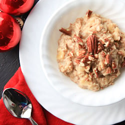 Cinnamon Eggnog Oatmeal