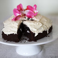 Chocolate Cake w/ Vanilla Icing
