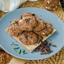 Spiced Cocoa Cookies w Rosemary
