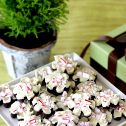 Chocolate Peppermint Snowflakes
