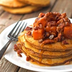 Butternut Squash and Pecan Pancakes