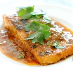 Salmon in a Spicy Tomato Sauce