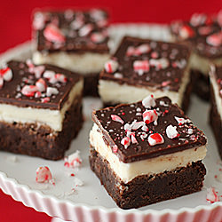 Triple Chocolate Peppermint Brownie