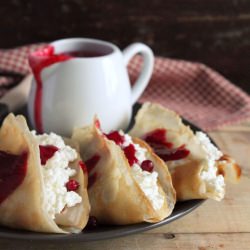 Blini with Cottage Cheese