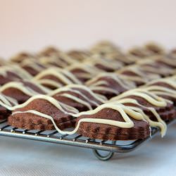 Cocoa Cookies w/ Marzipan