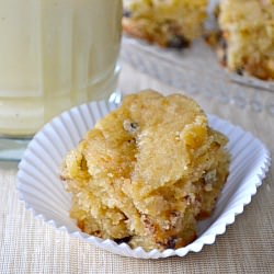 Egg Nog Blondies