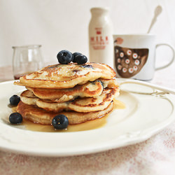 Blueberry Pancakes for Breakfast