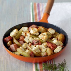Smoked Pork with Haloumi