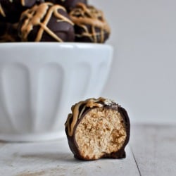 Crispy PB Cookie Dough Truffles