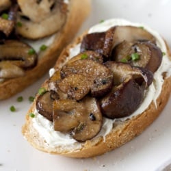 Creamy Mushroom Crostini