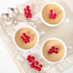 Spiced Baked Muscat Custards