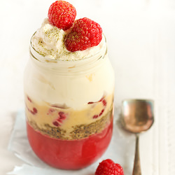 Green Tea & Raspberry Trifles