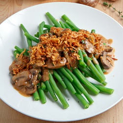 Deconstructed Green Bean Casserole