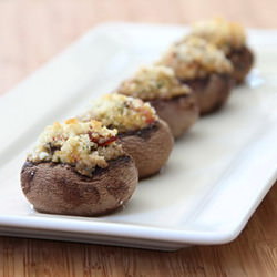 Spicy Stuffed Mushrooms
