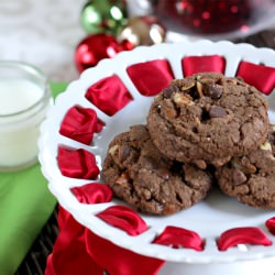 Chocolate Turtle Cookies