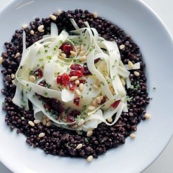 Lentils, Parsnip and Cranberries