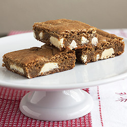 Gingerbread White Chocolate Blondie