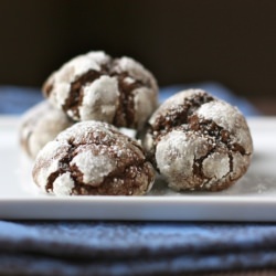 Chocolate Cinnamon Crinkle Cookies