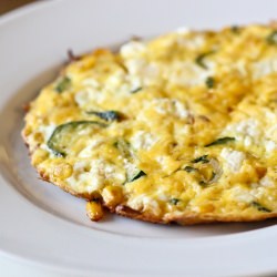 Frittata with Courgettes and Corn