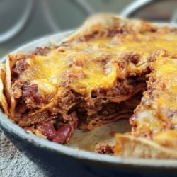 Chorizo Enchilada pie