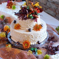 Rustic Autumn Wedding Cake