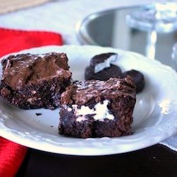 Peppermint Patty Stuffed Brownies