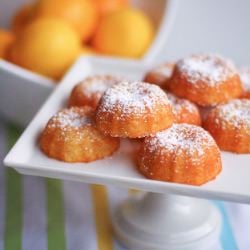 Mini Meyer Lemon Bundt Cakes