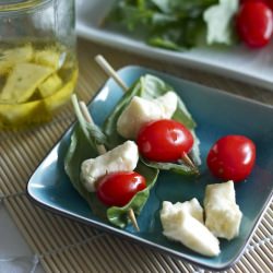 Basil Marinated Cheese Curds