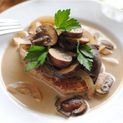Pork Chops in a White Wine Sauce