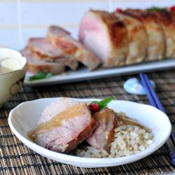Roasted Pork Loin with Miso Glaze