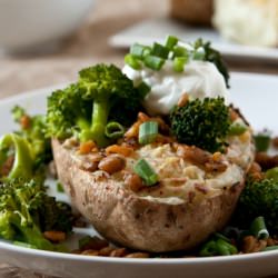 Twice Baked Potato with Tempeh