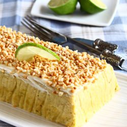Leek and Prawn Pudding with Lime
