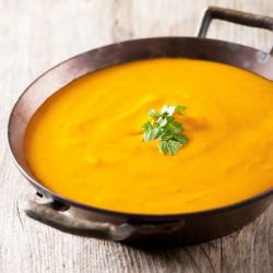 Roasted Acorn Squash & Turnip Soup