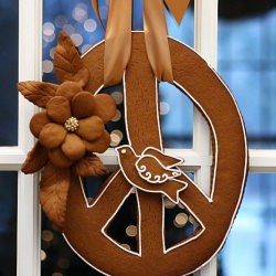 Gingerbread Peace Sign