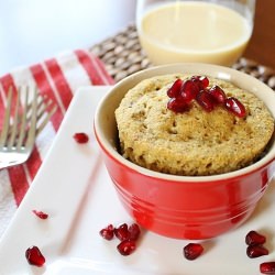 Eggnog Pomegranate Breakfast Bake