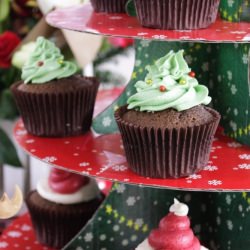 Chocolate Christmas Cupcakes