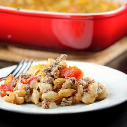 Mac & Cheese Meat Casserole