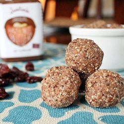 Cherry Chocolate Hazelnut Dough Balls