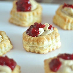 Garlic Pistachio Cranberry Tart