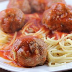 Beer-Braised Meatballs and Spaghetti