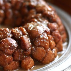 Monkey Bread with Caramel Glaze