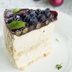 Blueberry Mousse Dacquoise