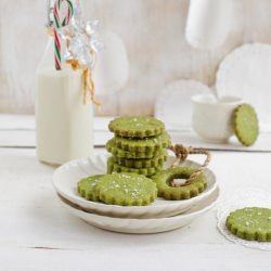 Matcha Sea Salt Cookies